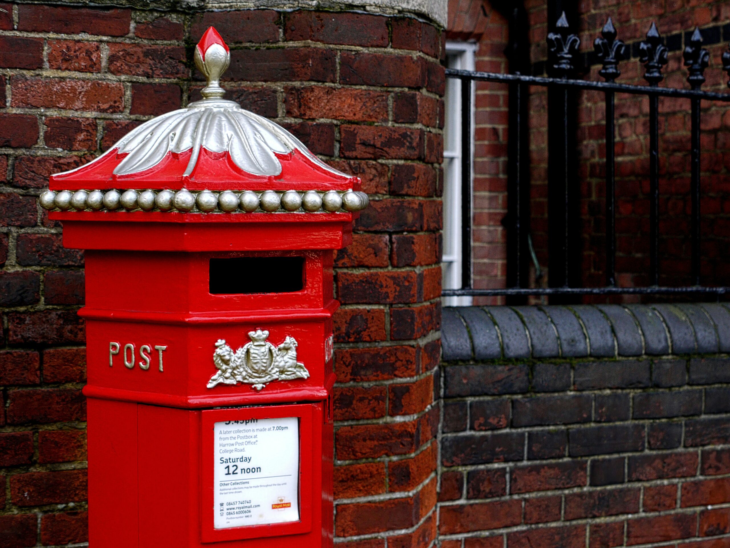 red post box